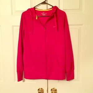 Nike Zip up sweatshirt with a good. Therma Fit. Lg